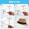 Kigley 6 Pcs Hat Display Wall Mount, Metal Hat Helmet