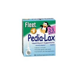Fleet Fleet Laxative - Pedia-Lax Liquid Glycerin Suppositories, 6 each by Fleet