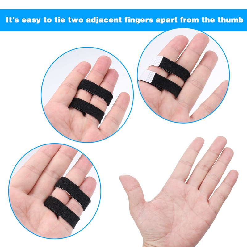 Hejo 10PCS Finger Splints, Adjustable Breathable Finger Tape, Reusable Finger