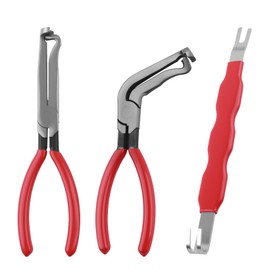 3PCS Electrical Disconnect Pliers for Cars,Sturdy Electrical Connector Pliers Including Straight & 60° & Double Head,Professional Automotive Tools Electricals Connector Removal Tool