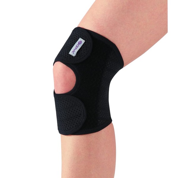 セルヴァン ワンタッチ式ひざサポーター ブラック 左用 M-L