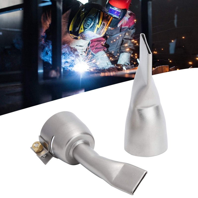 2Pcs Flat Welding Nozzle, 20mm Flat Welding Nozzle Stainless Steel