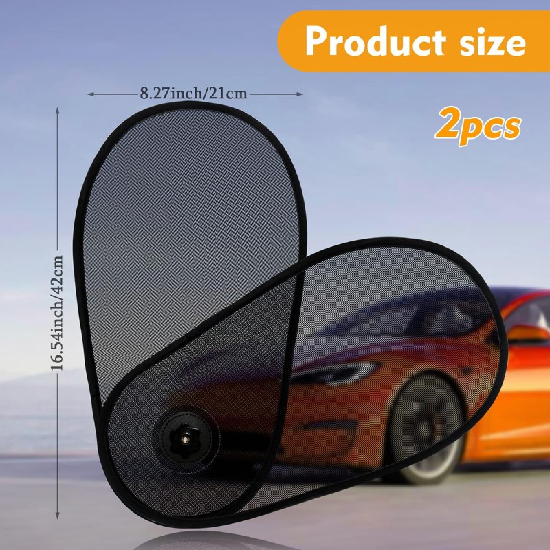 PUMHUBO 1 Pack Car Window Shades for Baby - Rotatable