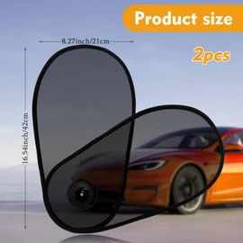 PUMHUBO 1 Pack Car Window Shades for Baby - Rotatable Sun Visor for Side Window, Fits Driver/Passenger/Rear Windows, Mesh Sun Blocker with Suction Cups