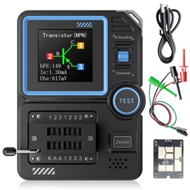 Multi-Function Tester LCR-P1, Transistor Tester, Component Tester, Transistor Tester for Detection of Diode Triodes, Capacitors, Thyristors and More, LCR Resistor, MOSFET