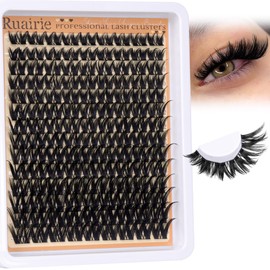 Wispy Lash Clusters Natural Eyelash Clusters Volume Lash Extensions C Curly Lashes Clusters DIY 126pcs Cluster Eyelash Extensions 8-16mm Cluster Lashes Extensions with Thin Band by Ruairie