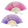 Ciomiliaro Pack of 2 hand fan fans, folding fans with