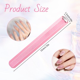 JIYIN Cat Eye Magnet for Nails, Hexagonal Design Magnet Stick, Double-Head Nail Magnet Pens Cat Eye Magnet Tool for DIY Home Nail Manicure Design Salon Pink(1PC)