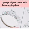 LEES A.M. 1 PC Lash Mapping Chart Eyelash Extension Beginner