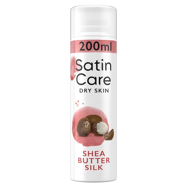 Gillette Satin Care Intimate Care Shaving Gel Women (200 ml), Gel Shea Butter Silk, Gift for Women