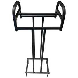 LAIDUOLEOE Garden Hose Holder Freestanding With 4 Spikes, Water Hose Holder Metal Hose Stand Holds 100FT Hose, Garden Hose Storage Rack