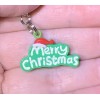 Merry Christmas Charm Zipper Pull & Keychain Add On Clip!!