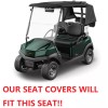 Huskey 2PCS Golf Cart Seat Cover Black Gray For Club