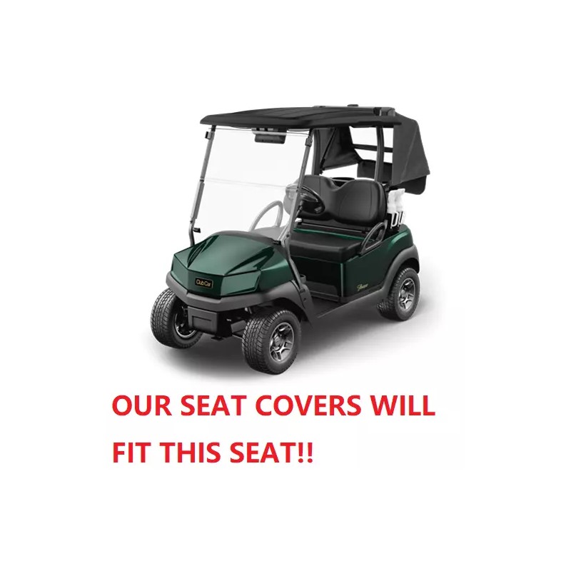Huskey 2PCS Golf Cart Seat Cover Black Gray For Club