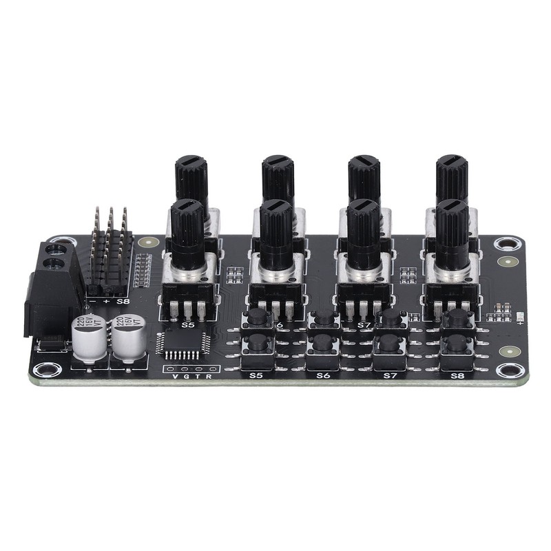 Rotating Knob 8 Channel Servo Controller Control Board with High