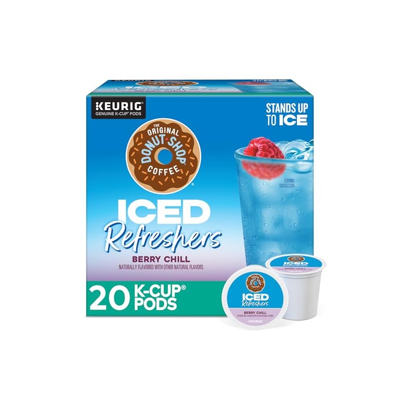 The Original Donut Shop Coffee Iced Refreshers Berry Chill, Sabor
