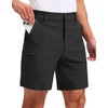 Pudolla Men's Casual Shorts 7/9 Inch Golf Shorts Stretch Dress