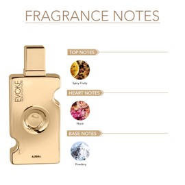 Ajmal Evoke Gold Edition Eau De Parfum 2.5 Oz / 75 ML For Women | Long Lasting Powdery Fragrance - Made In Dubai