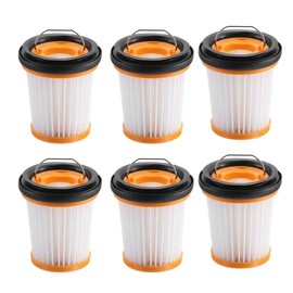 6 Pack WV201 Vacuum Filter Replacement for Shark Wandvac ION W1 S87, WV200, WV201, WV205, WV220, Filters for Shark Navigator Cordless Handheld Vacuum Cleaner, Part # XHFWV200