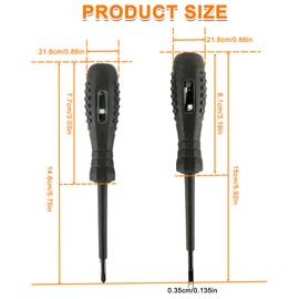 HUAREW 2 in 1 High Torque Strong Magnetic Screwdriver, Dual Light Colour Light Measuring Electric Pen, Voltage Tester with Screwdriver, Non-Contact Voltage Tester (Pack of 4)