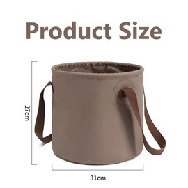 20L Collapsible Camping Bucket, Leakproof Outdoor Basin, Portable Foldable Water Container with Handles – Lightweight Yet Sturdy for Hiking & Household Use