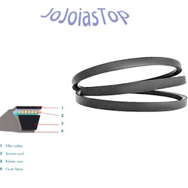 JoJoiasTop 501818201 581832401 (1/2" X 38 1/4") Snow Blower Auger Drive Belt Fits Husqvarna PR241 ST227P Snowblowers