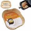 HDKBIG Air Fryer Paper Square 50 Sheets Air Fryer Paper