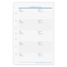 FranklinCovey Classic Contact Log