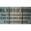 MILITARY MREs BOX A INSP/TEST DATE 03/2021