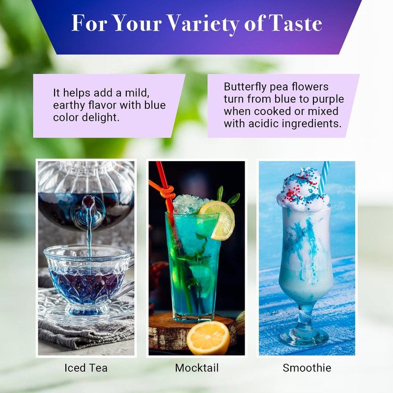 Butterfly Pea Flower Tea 1 LB | Cut and Sifted