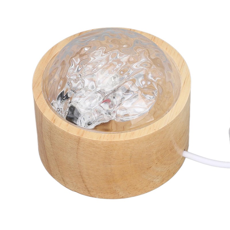 Dynamic Rotating Water Ripple Night Light, Color Changing Crystal Lamp