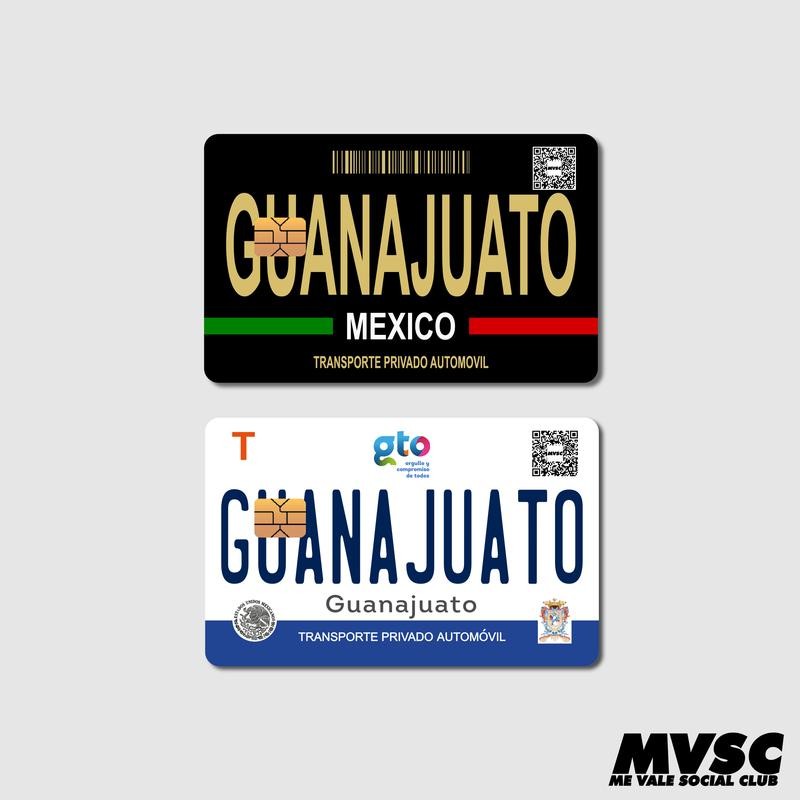 Card Stickers - Mexico Placas (Mexican License Plate) - For