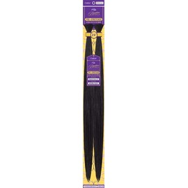 Outre Purple Pack Brazilian Bundle - Prestretched Straight Bulk 24" (Natural Black)