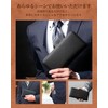 Modiko Men's Long Wallet, Large Capacity, Carbon Leather, YKK Zipper,