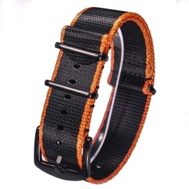 NATO bracelet, seat belt watch strap for men and women, high end soft quality nylon watch straps with heavy duty brushed buckle of 18 mm, 20 mm, 22 mm, 24 mm