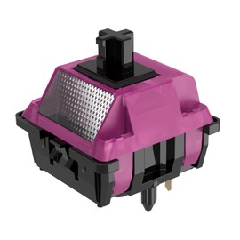 DUROCK Black Lotus Switch, High Precision Linear Switches 63.5g Long Spring Pre-Lubed RGB Linear Keyboard Switches (DUROCK Black Lotus, 70pcs)