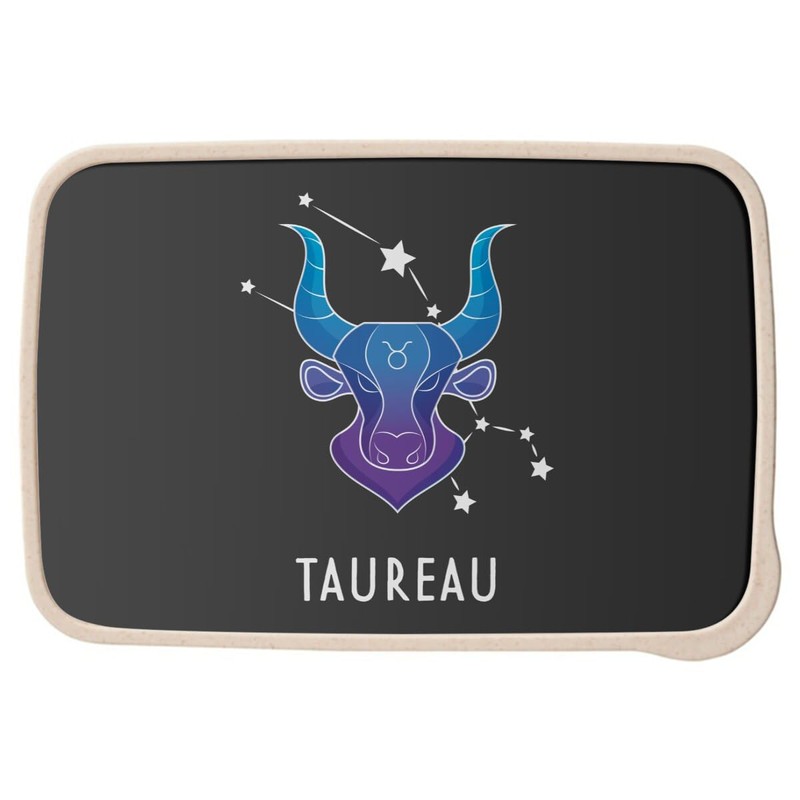 Fabulous Lunch Box Lunchbox mit Besteck, Schwarz, Stier, Sternzeichen, Sternzeichen,
