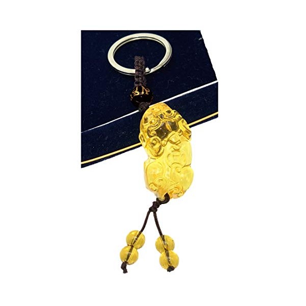 Betterdecor Feng Shui Handmade Pi Yao/Pi Xiu Key Ring Amulet for Wealth and Protection