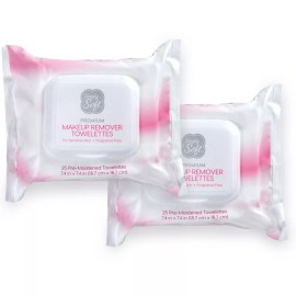Simply Soft 2 - Simply Soft Skin Cleansing Makeup Remover Pre-Moistened Towelette Wipe 50 Ct
