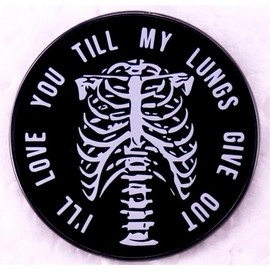 I'll Love You Till My Lungs Give Out Enamel Brooch Pins Music Song Lyrics Badges Brooches Jewelry Backpack Decorate Pin Clothes Metal Brooch Jewelry Accessories