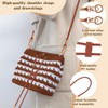 4 Pcs Bag Bases for Crochet with Adjustable Straps, DIY