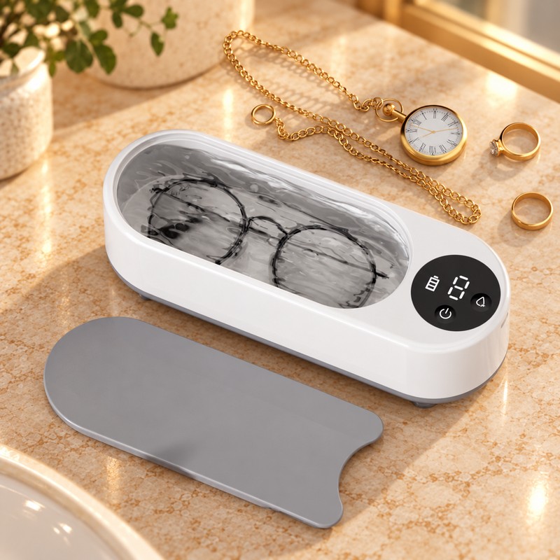 Portable Eyeglasses Cleaning Box for Glasses and Jewelry – Rechargeable