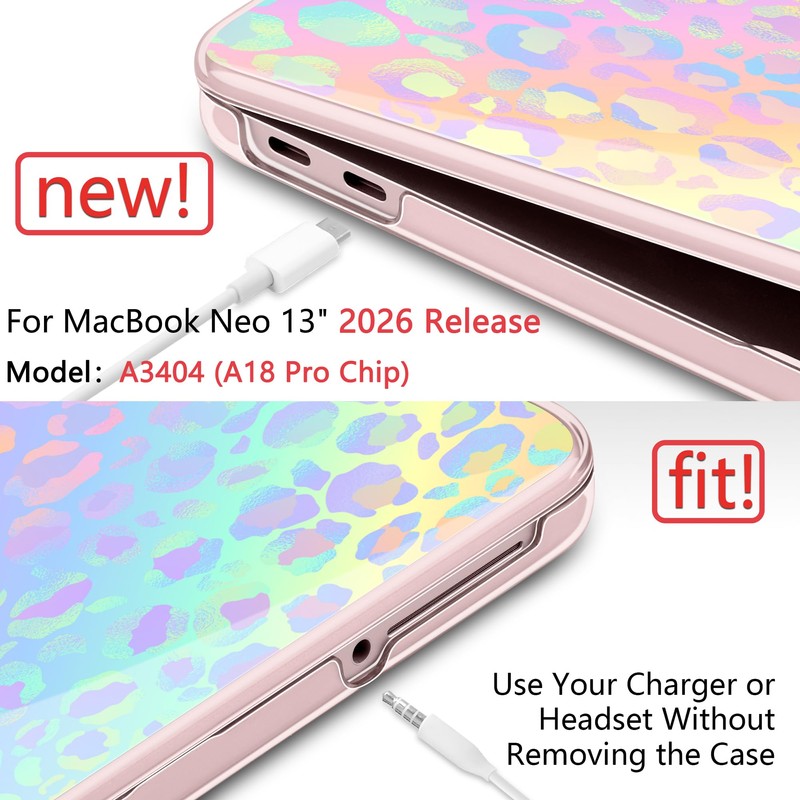 DONGKE Compatible with MacBook Neo 13 Inch Case 2026 A3404