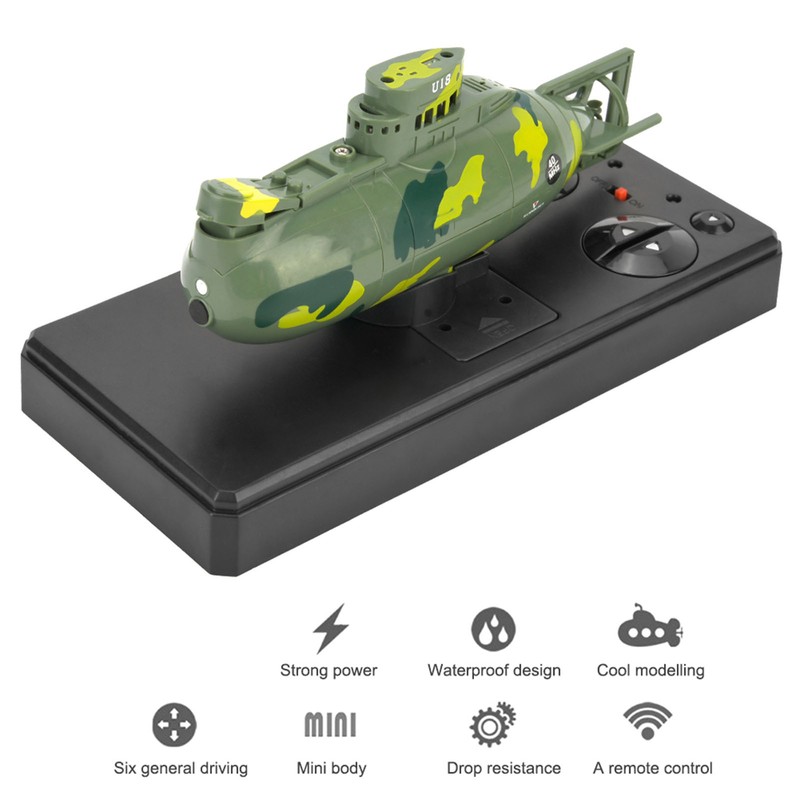 Mini Simulation Military Remote Control 6 Channel Submarine Toy Model