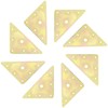 8 PCS Flat Triangle Metal Fixing Plate Brace Corner Brackets