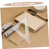 Mipcase Mini Right Angle Marking Triangle Ruler Protractor Set Precision