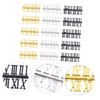 Gadpiparty 15 Sets DIY Clock Replacement Numerals Roman and Arabic