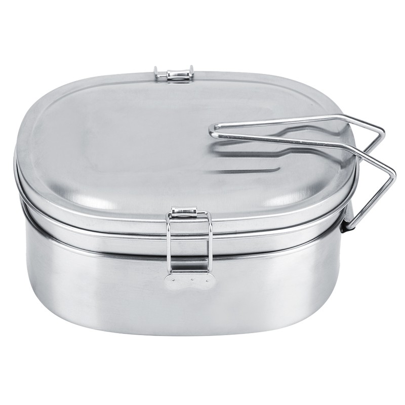 Double Layer Stainless Steel Lunch Box Bento Food Container Outdoor