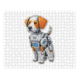 CafePress Cartoon Robot Dog Large Puzzle, 500 pcs.