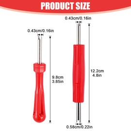 JIEYAO Set of 2 Valve Extractors, 2 Sided Valve Extractors Insert Core Tool 2 Styles Tyre Valve Remover Valve Repair, Car Valve Key Tyre Repair Screwdriver Tyre Valve Tool